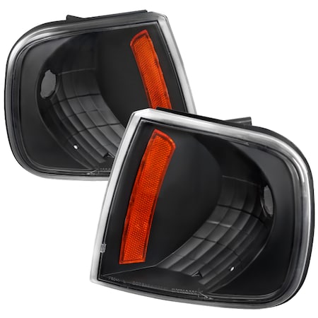 97-03 Ford F150 Corner Lights Black